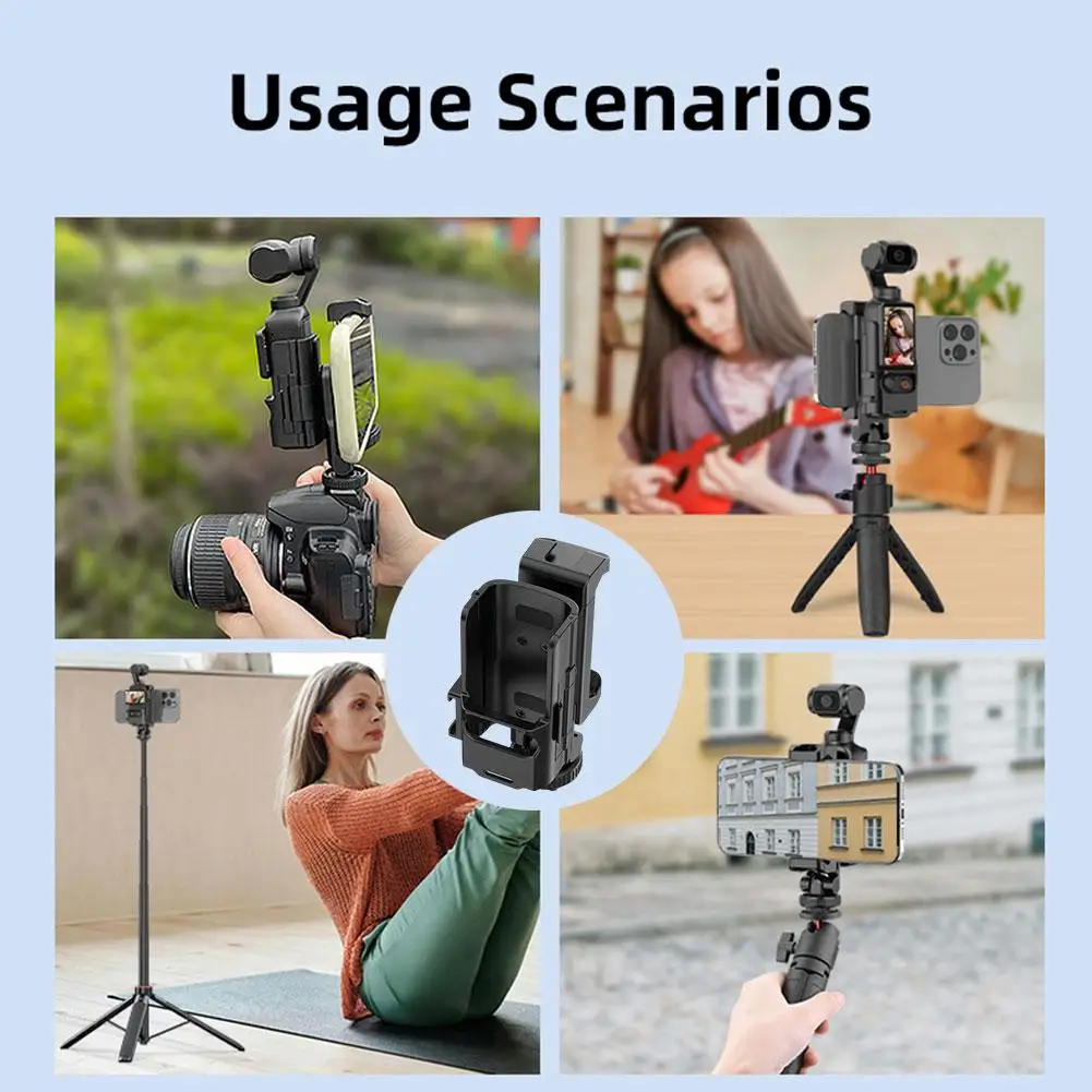 

Защитный держатель для камеры 2 в 1 для Dji Osmo Pocket 3, держатель для телефона, расширитель холодного башмака с винтом 1/4 для Pocket 3, аксессуары M1g9