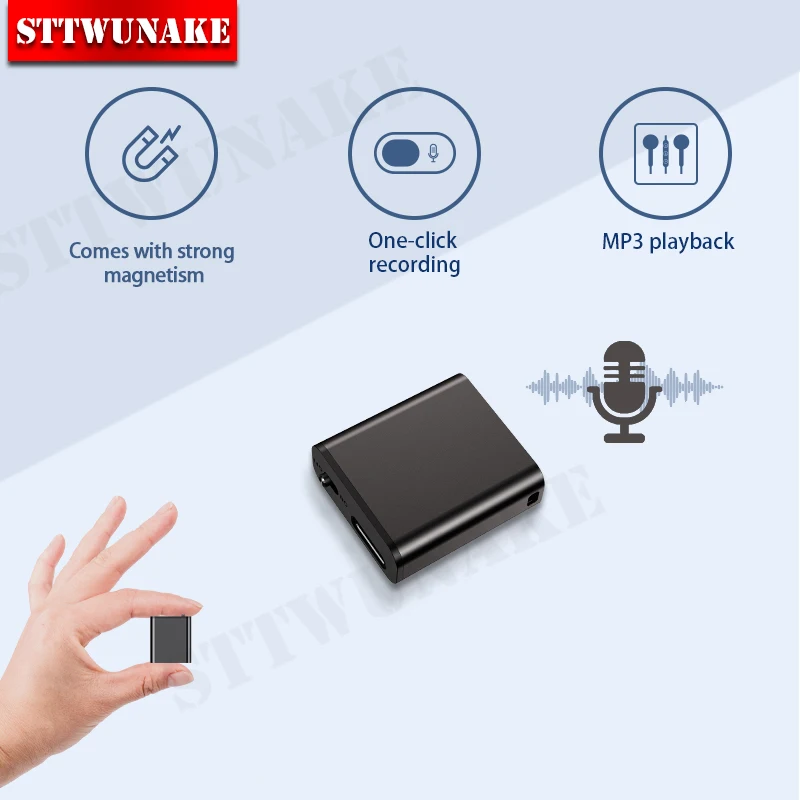 

Digital Audio Voice Recorder Mini Activated Recorder Professional Listening Device Sound Dictaphone micro Player Small Recording