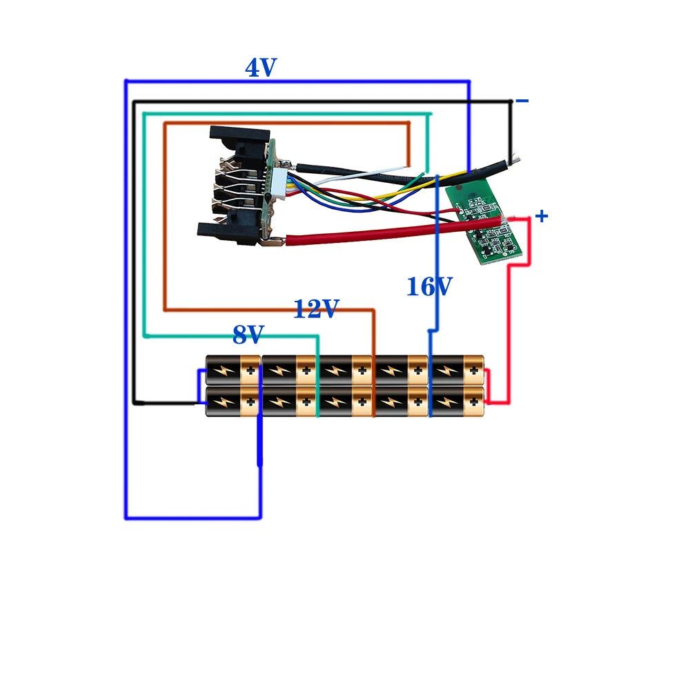 DCB200 10*21700 Li-ion Battery Plastic Case PCB Charging Protection Circuit Board For Dewalt 18V 20V 8Ah DCB208 DCB204 houseing