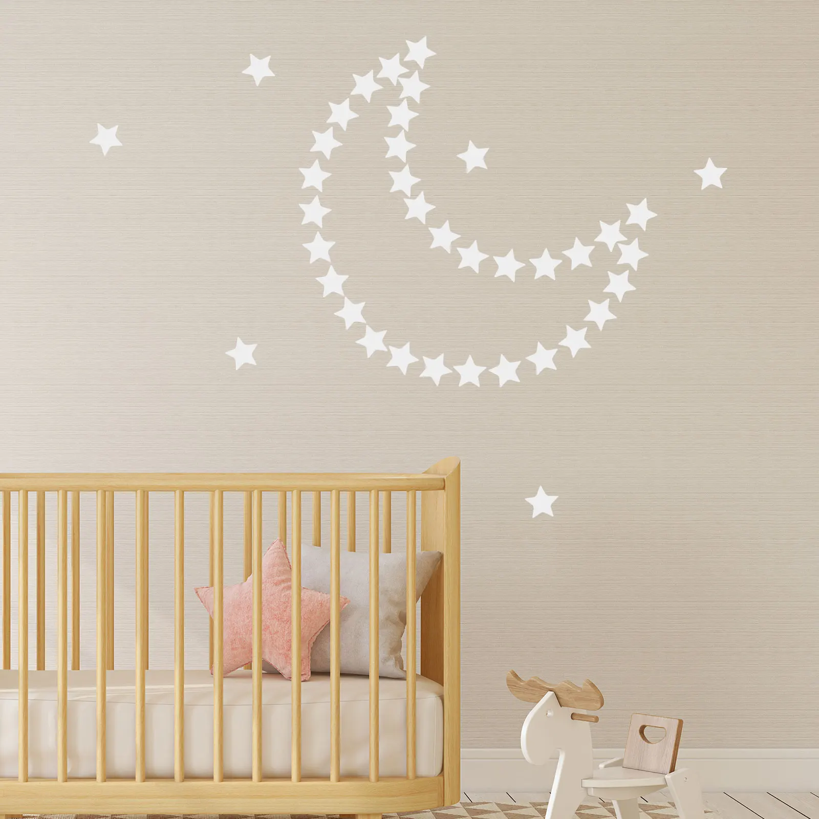

100Pcs Star Wall Sticker Self-Adhesive Acrylic Mirror Sheet for Home Bathroom Decor Decorative Wall Mirror Sticker