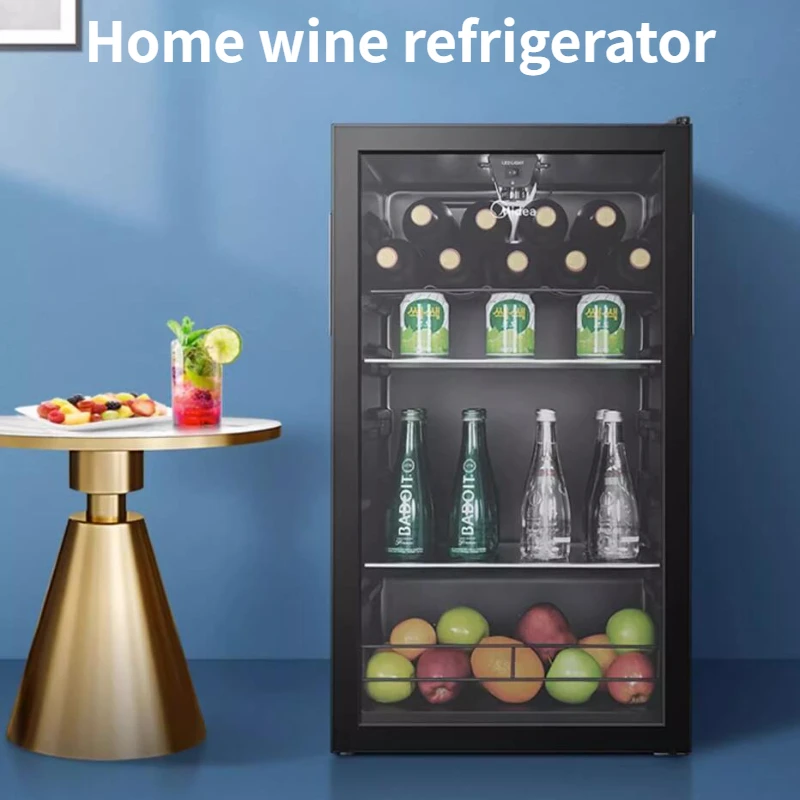 Refrigerador para vino, bebidas, té, preservación, oficina en casa, pequeño, armario de 95L