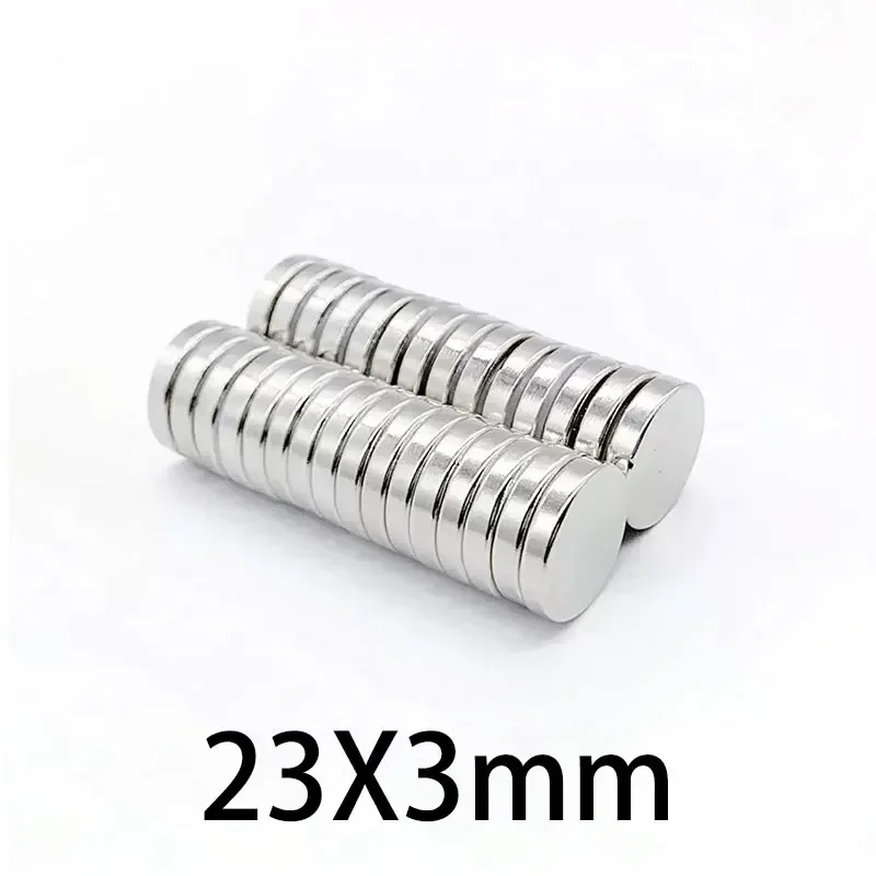 2/5/10/20/50PCS 23x3mm Round Magnet Super Strong Magnetic Disc Permanent Refrigerator Magnets 23*3mm Neodymium Magnet N35