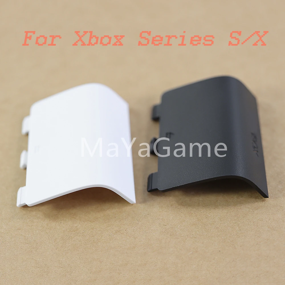 1pc For Xbox Series X S Wireless Controller Plastic Battery Shell Lid Back Case Replacement Housing Door Cover with logo