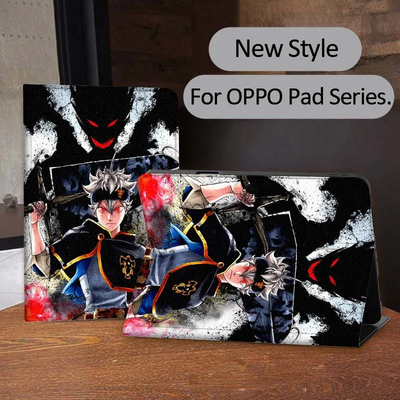 

Cartoon Anime Black Clover Tablet Case For OPPO Pad 2 3 4 11 SE X Air 2 Neo Pro 12.1 10.36 11 11.4 13.2 Inch
