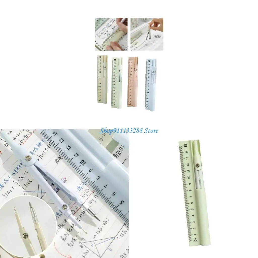 

G88D 3 in 1 Drawing Ruler Tool Geometry Dawing Tool For Students Artists