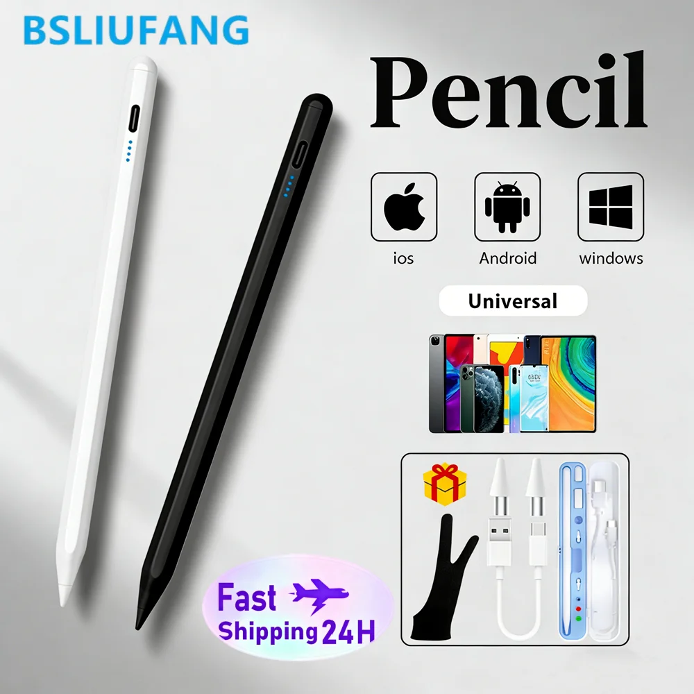 

BSLIUFANG Universal Stylus For Android Ios Windows Ipad Pencil With Magnetic Adsorption Tablet Accessory For Huawei Xiaomi