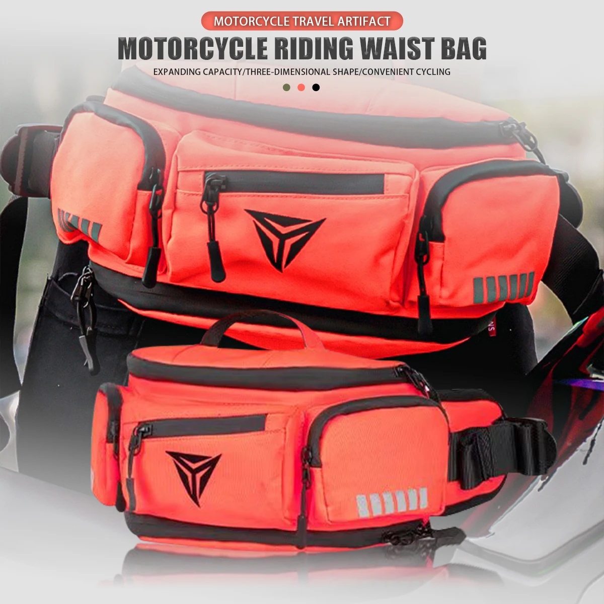 Motorrad Hüft tasche Outdoor Sport Gürtel Hüft bum Taschen wasserdichte Motorrad taktische Reise Handy Geldbörse Gürtel tasche – Detail 4