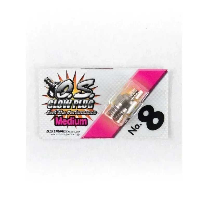 OS O.S. 8 رقم 8 # 8 قابس توهج قياسي شرارة متوسطة لألعاب التحكم عن بعد لمحرك شاحنة سيارة RC