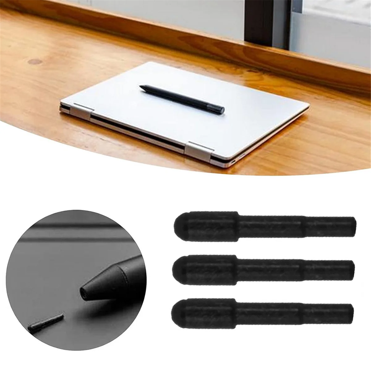 B17CC 3PCS Stylus Pen Tips for Dell PN579X PN556W, Google Pixelbook Pen, Lenovo Thinkpad Active Pen 2 4X80P28212 4XH0R14769