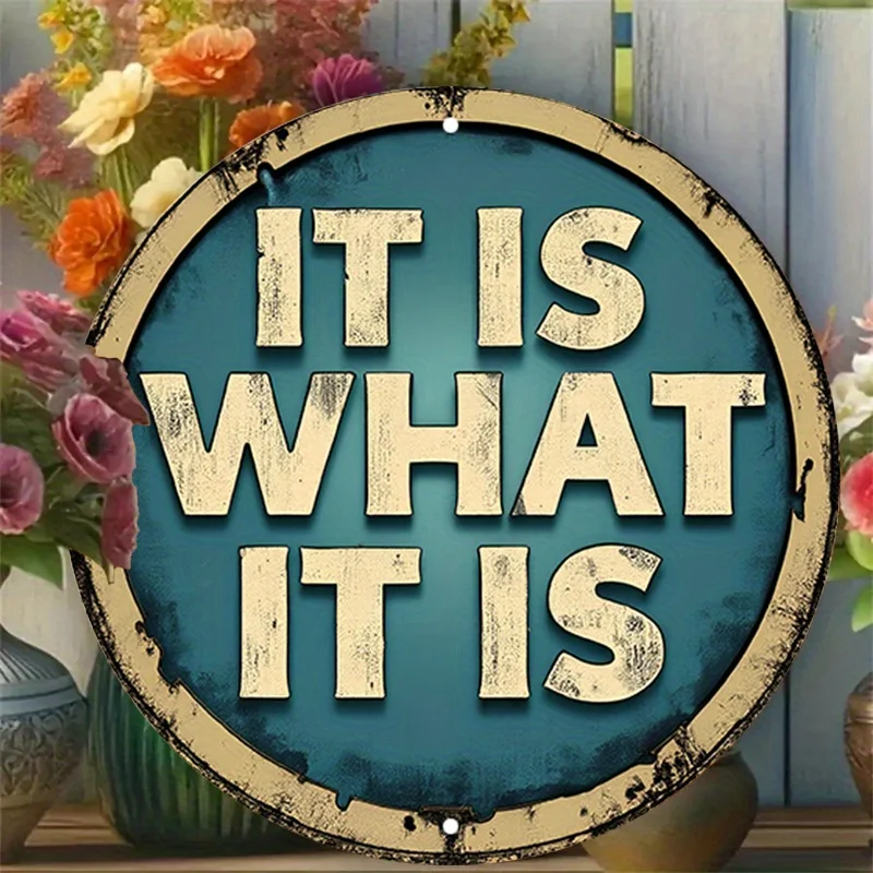 Vintage Metal Wall Sign 