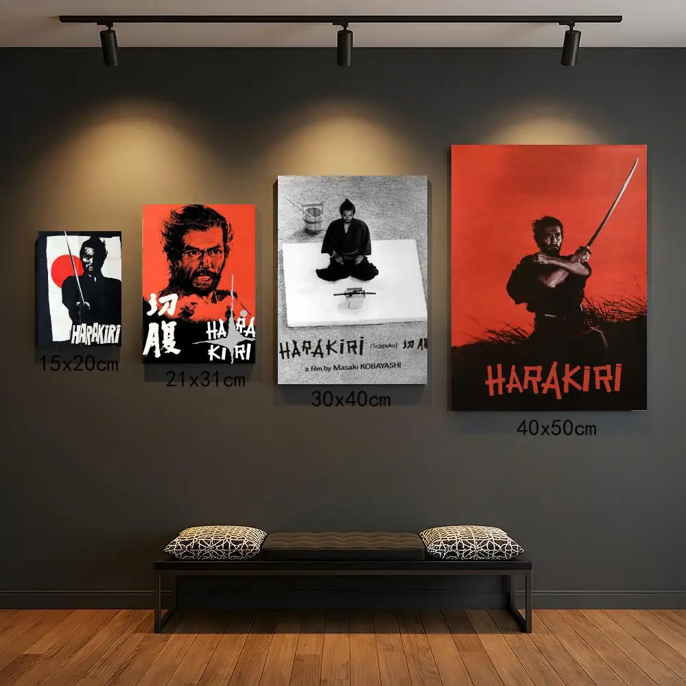 classic movie H-Harakiri-I Poster Self Adhesive Wall Decor for Modern Home Cafe Office and Bar