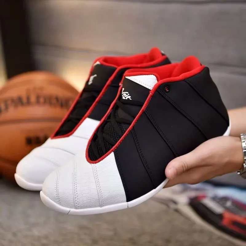 

Mens Basketball Shoe Luxury Brand Outdoor Sport Shoes for Mens High Top Leather Basketball Trainers Wearable Basketball Boots