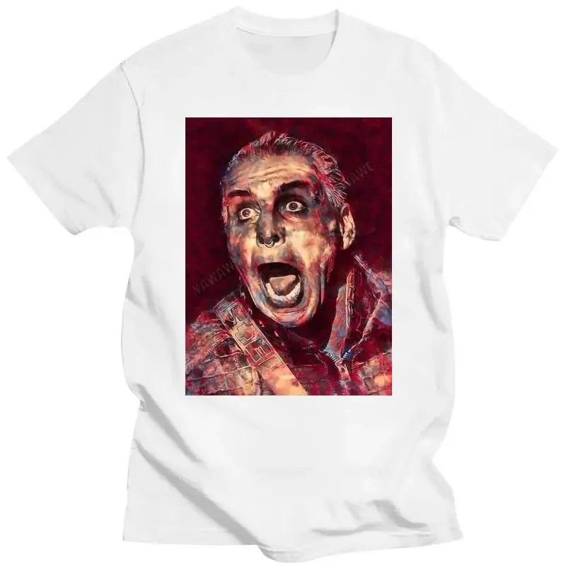 Unisex T-Shirt SE351 summer unisex short sleeve Fashion mens t-shirts casual top Till Lindemann Shout Special Art White