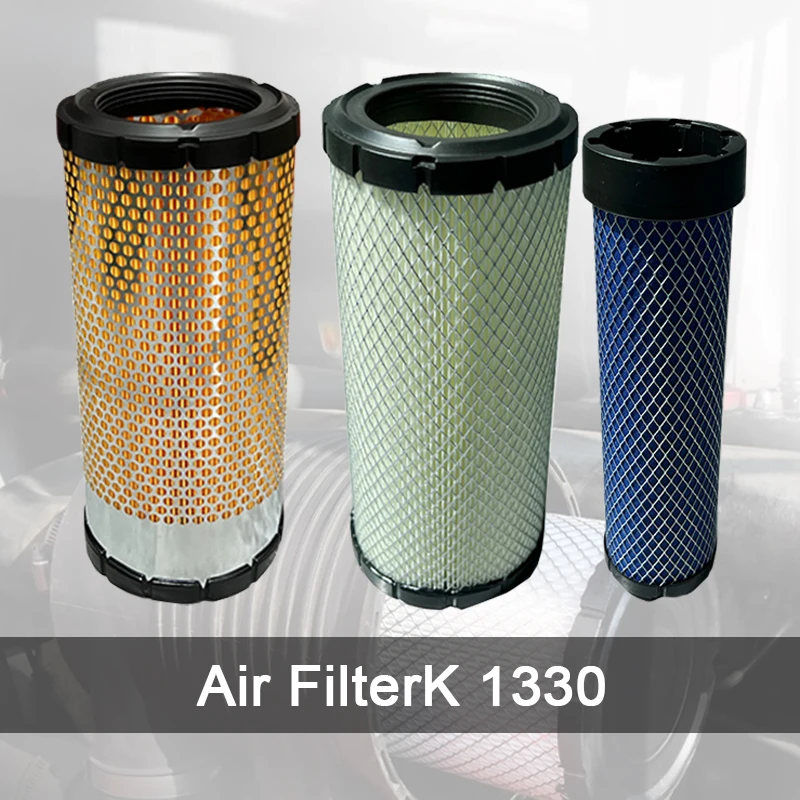 Forklifts Spare Part PU K1330 single and double core suitable Forklift Air Filter