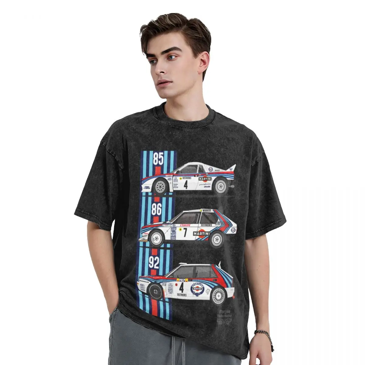 

Lancia Martini trio T-Shirt blanks anime figures street wear mens clothing