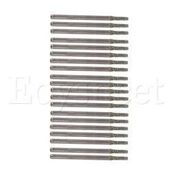 2mm Silver Gems Diamond Drill Bits Hole Saw Drill Solid Bits Pack of 20