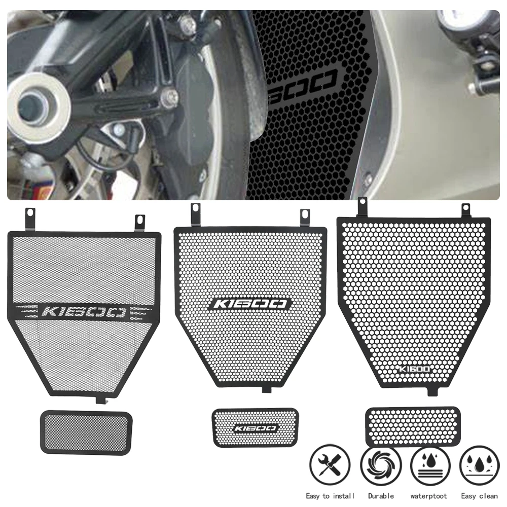 

Motorcycle CNC Radiator Grille Guard Protection For BMW K1600GT K1600GTL EXCL17 K1600 BAGGER Water Tank Guard Accessories