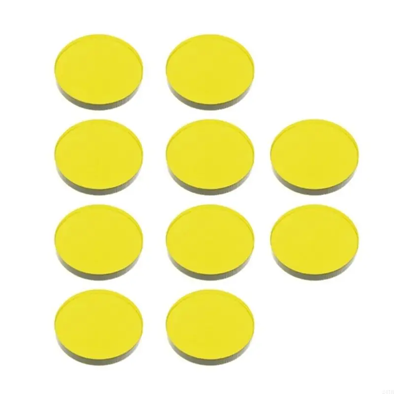 10Pcs Clear Acrylic Billiard Pool Cue Replacement Tips Pool Tips Snooker Cue Tips for Pool Cues and Snooker