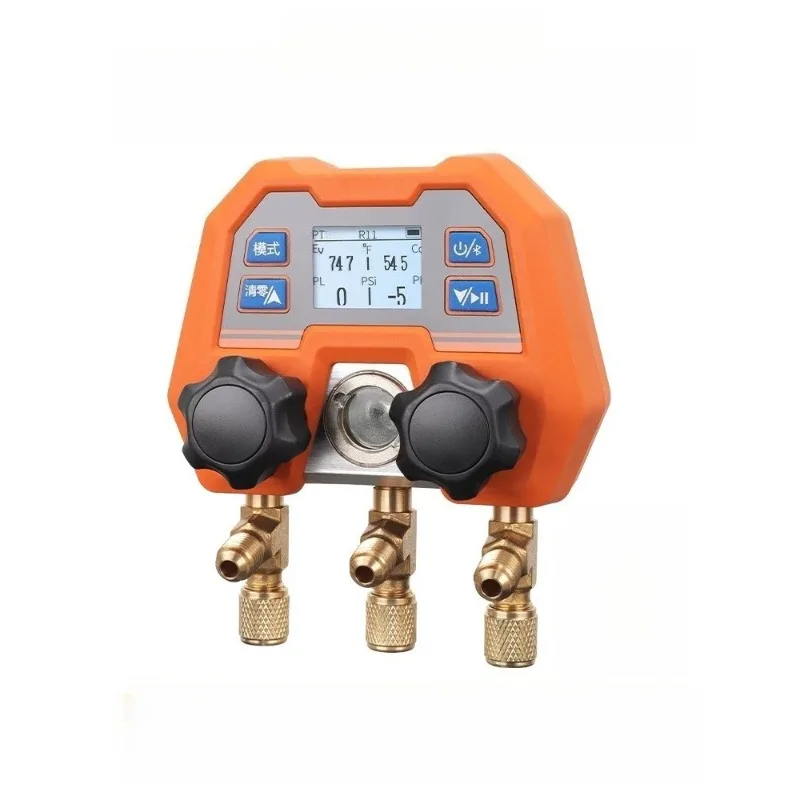 Automotive Air Conditioning Refrigerant Pressure Gauge Bluetooth Wireless APP Digital Fluorine Adding Meter