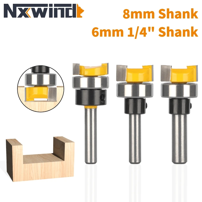 Nxwind D3/4 "Patroon Bit Router Bit Houtbewerking Frees Voor Hout Bit Gezicht Mill Carbide Cutter End molen