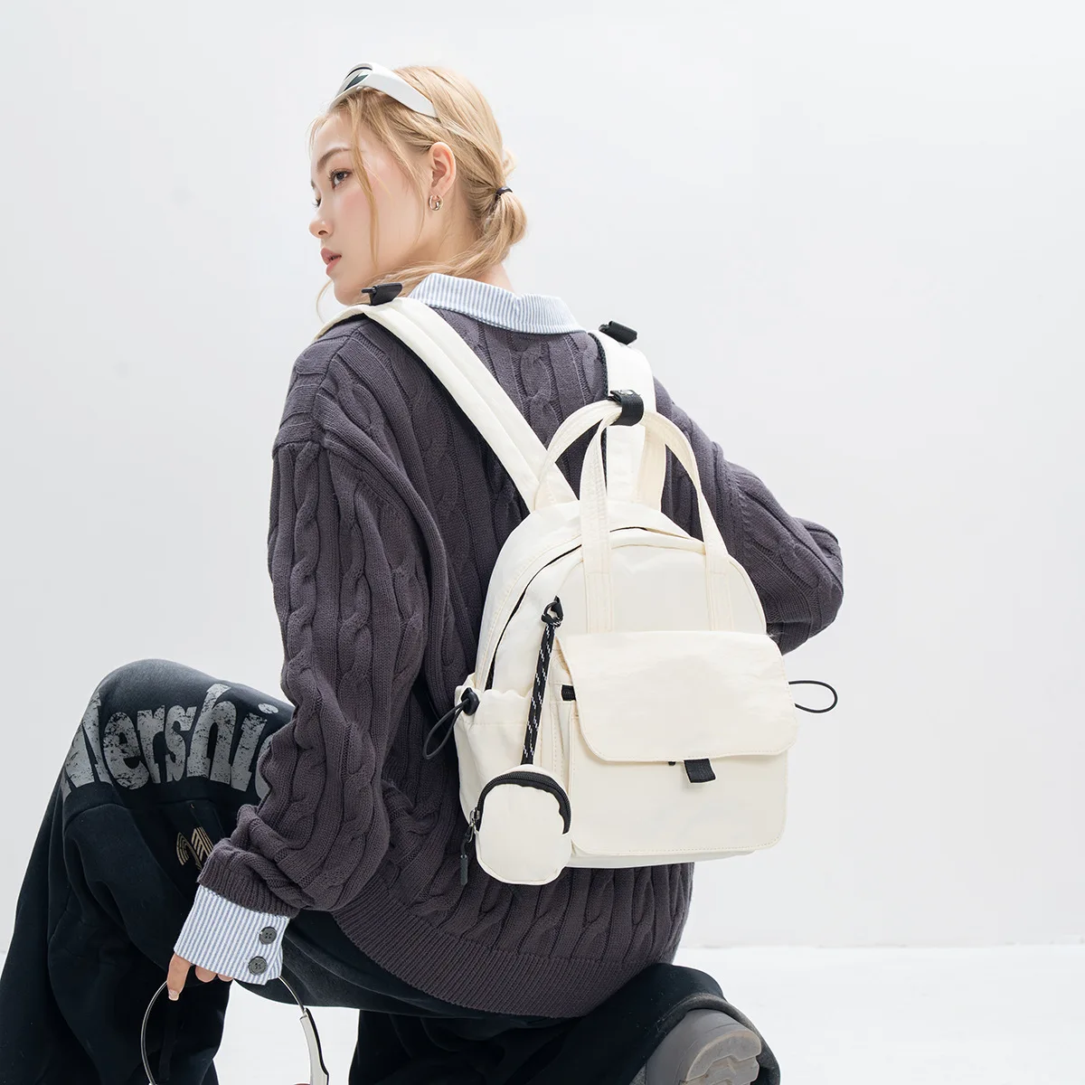 

Cute & Lightweight Mini Backpack Niche Casual Stylish Trendy Cross-border Minimalist Versatile Bag for Travel