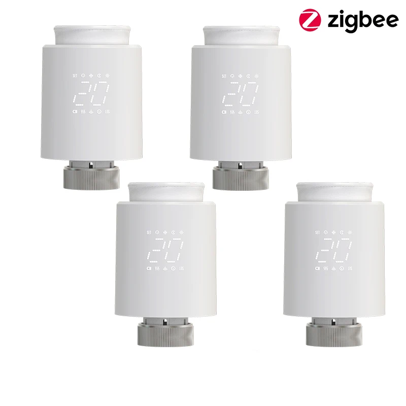 Intelligenter Zigbee-Heizkörperthermostat TRV Thermostatischer Stellantrieb Tuya Digitaler Temperaturregler Programmierbarer Heizungsregler Sprachsteuerung Alexa Google Home