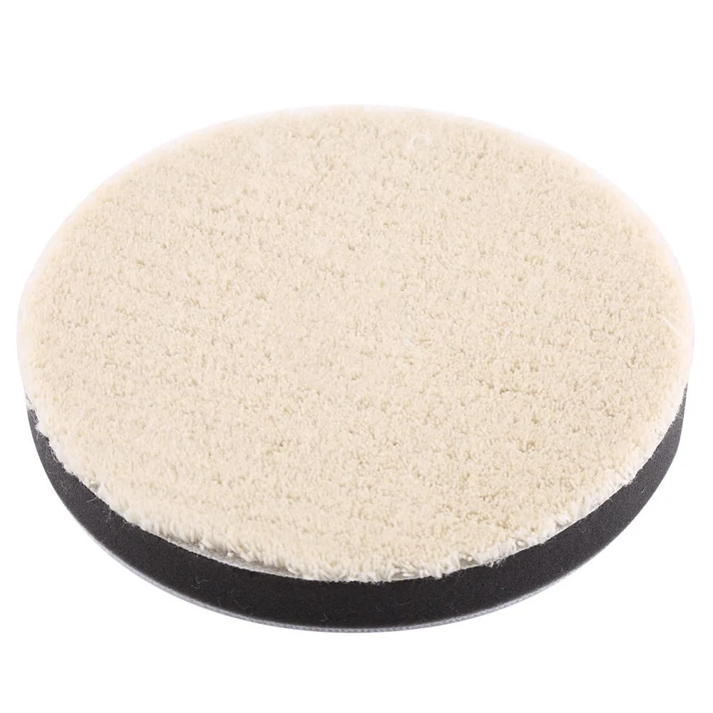 3PCS White Wool Polishing Pad 2 Inch/3 Inch/4 Inch Coarse / Medium / Fine Waxing Wool Pad Wool Universal Car Buffing Pad