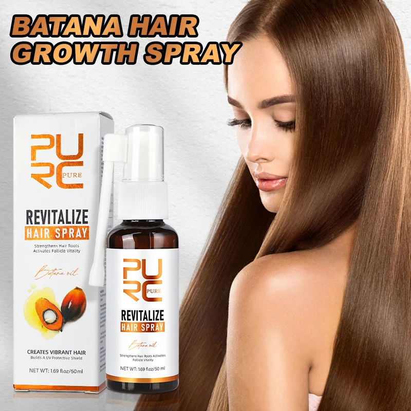 

PURC Batana Oil Hair Growth Spray Rosemary Anti Hair Loss Scalp Treatment Biotin Hair Regrowth Hair Care Products for Men Women