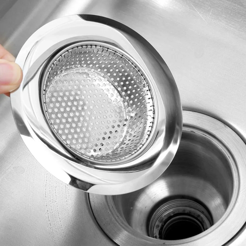 Sink Strainer Kitchen Sink Grid Filter Stainless Steel Drain Hole Filter Trap Mesh Protection Against Clogging Kitchen Accessory