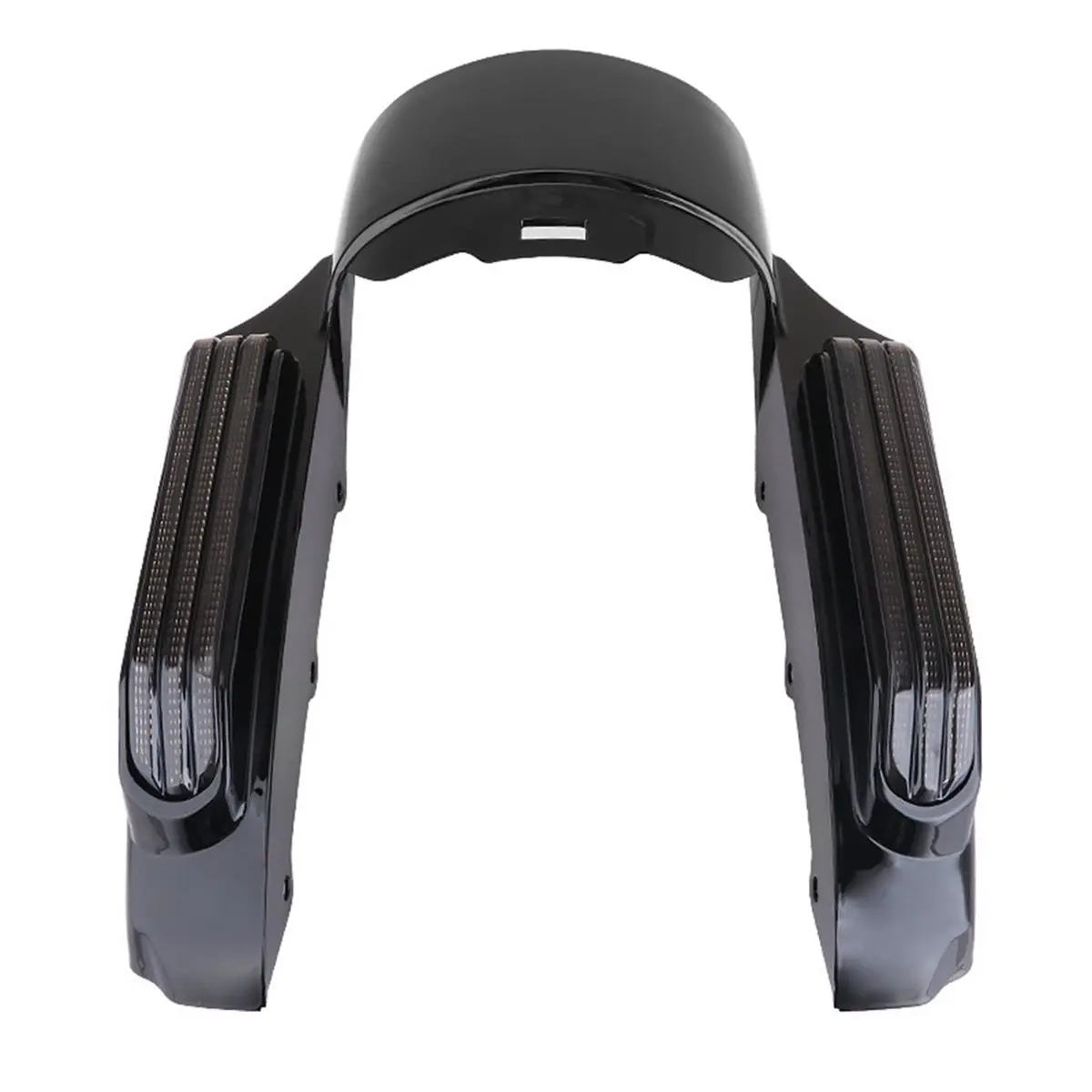 【~ New ABPO】Motorcycle LED Light Black Rear Extension Fascia Set for Touring Street Glide Road 2014-2022
