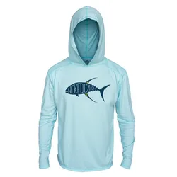 Long Sleeve Fishing Shirts UPF 50 Anti UV Protection Men's Sweatshirt Breathable Summer Clothes Outdoor Shirt Fishing Clothing