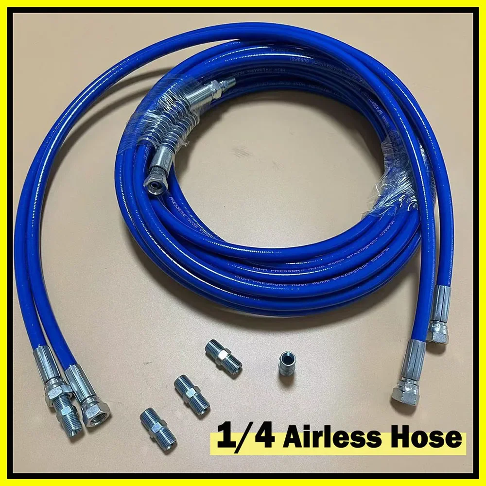 

High Pressure Hose Connector 1/4'' BSP 5800Psi Airless Paint Sprayer Spare Part Paint Sprayer Hose Paint Sprayer Connecting Pipe