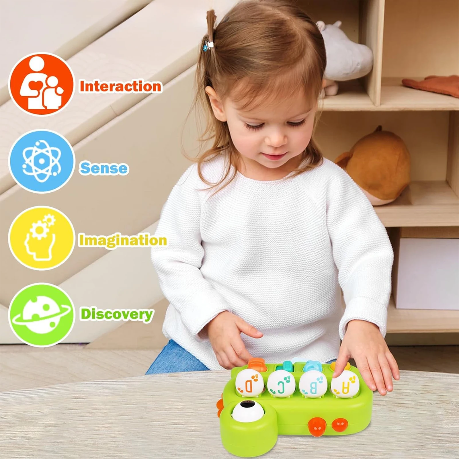 Montessori Pop Up Animals Toys Creative Intelligence Educational Sensory Games for Children Early Educational Toys