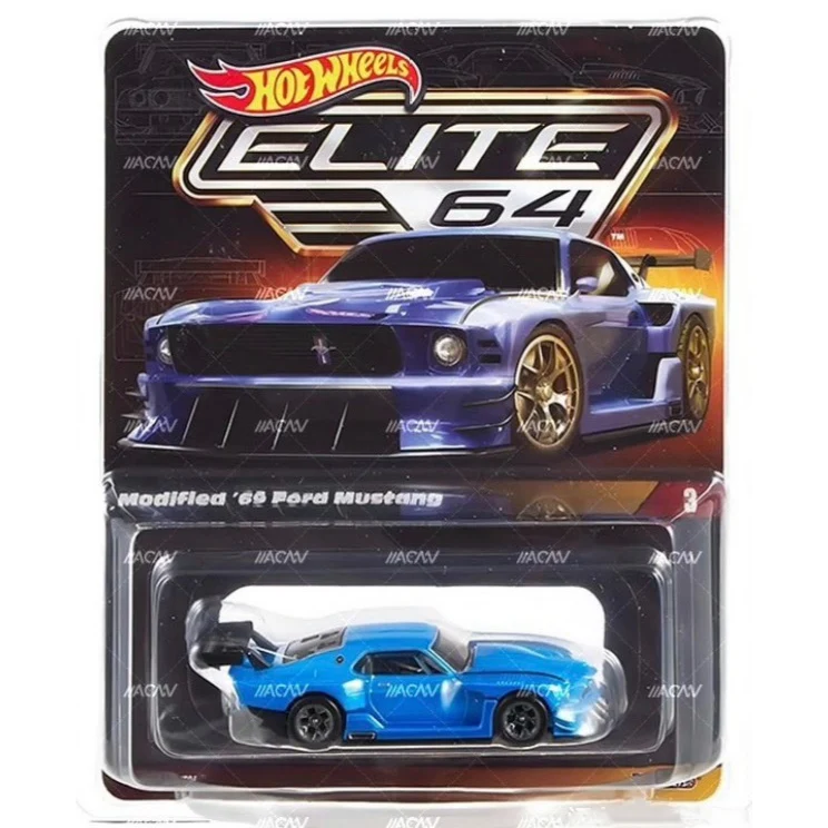 Hot Wheels Cars Elite Ford Mustang 1/64 Metal Die-cast Model Collection Toy Vehicles