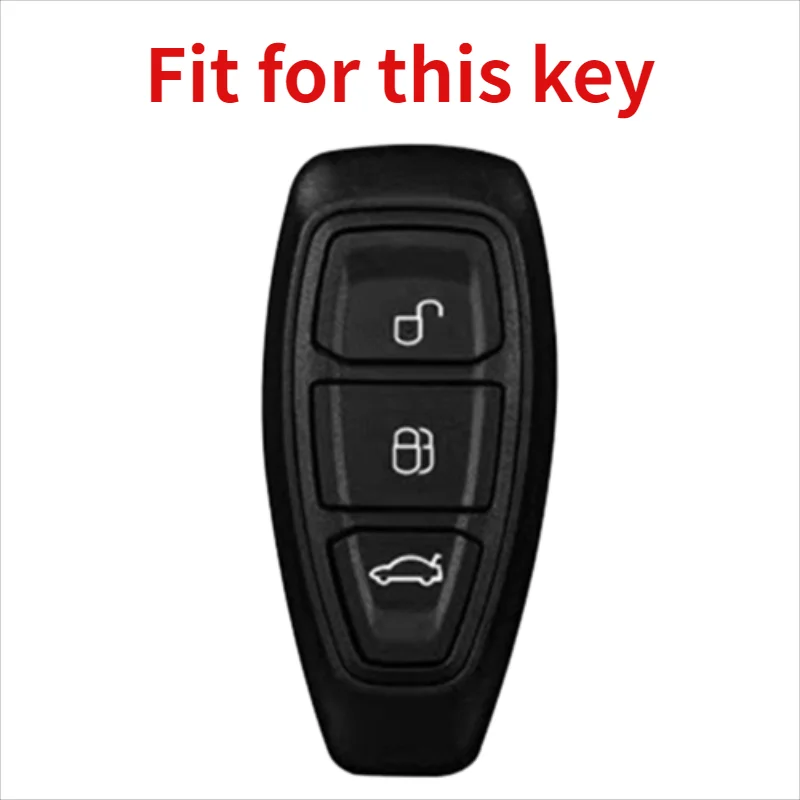 3 Buttons Silicone Car Key Case For Ford Mondeo Focus Fiesta Kuga C-Max S-Max MK3 Keys Cover Protection Shell Holder Accessories