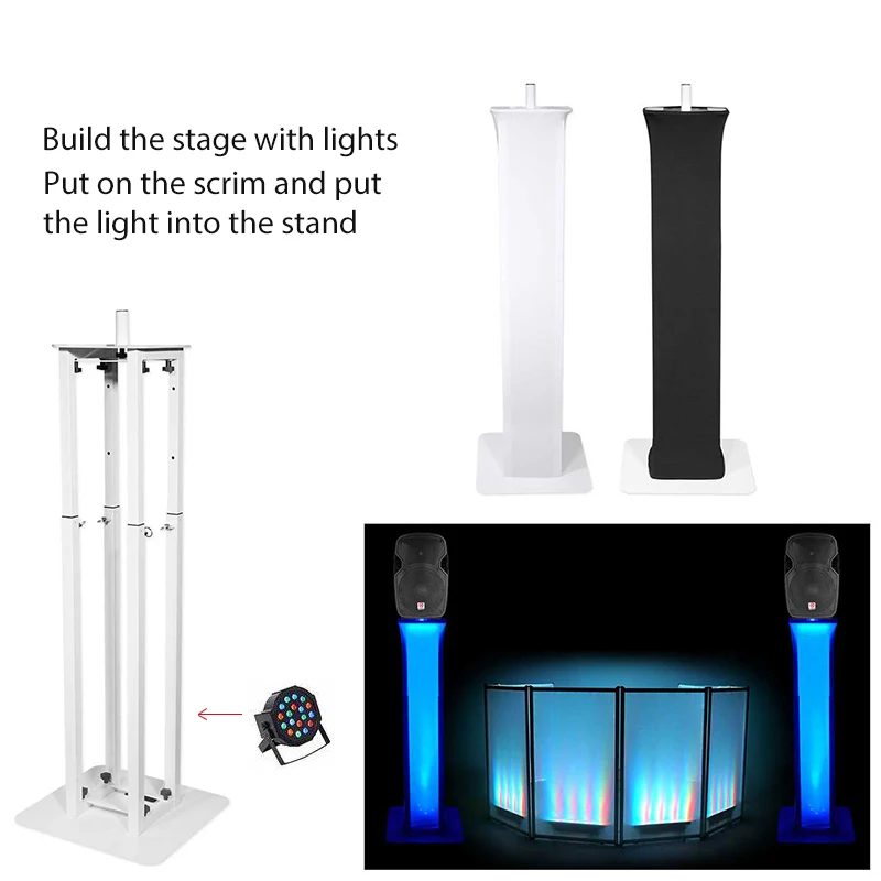 Yinyu Portable Speaker Totem Stand with Tote Bag Adjustable DJ Truss for PA Speakers, Events and Live Performances