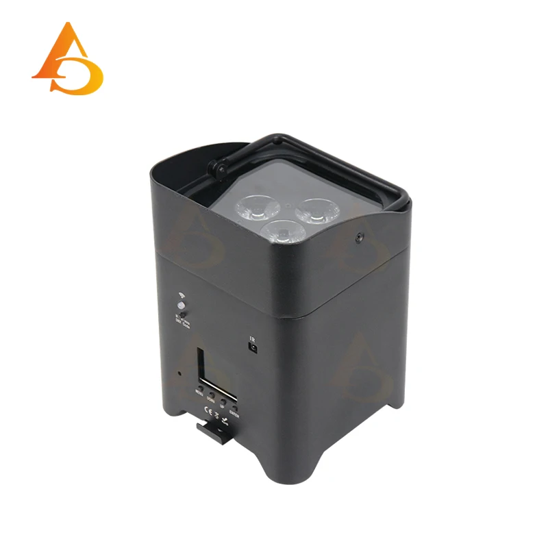 6x18w Batteria Par Luce RGBWA UV 6IN1 LED Wireless DMX con App per telefono Telecomando per la luce della fase di nozze della festa