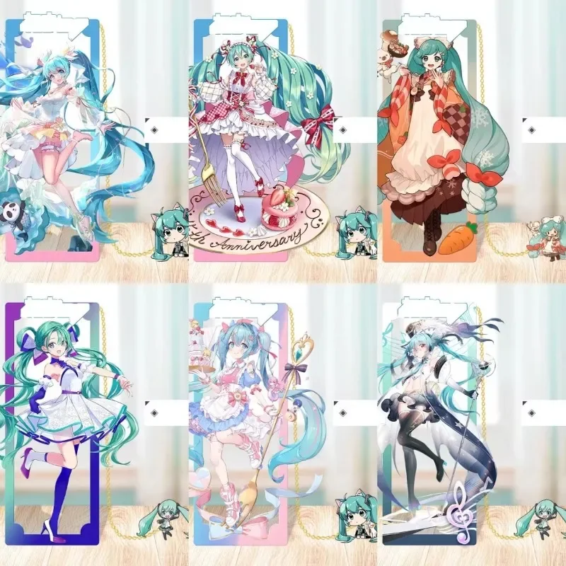 Hatsune Miku anime peripheral cartoon kawaii metal bookmark hollow stand two-dimensional student cosplay stationery ornaments