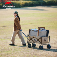 Naturehike Large Capacity folding Wagon Beach Cart Wagon Outdoor Trolley Portable Garden widened wheels Camping Cart Transporter