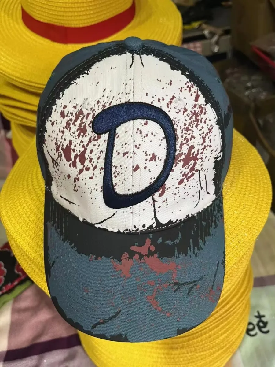 Anime Game Cosplay Clementine Hat The Walking Dead Adjustable Men Women Baseball Cap Unisex Cotton Sunshade Hat
