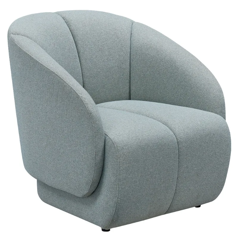 Modern single sofa chair in living room, bedroom or hotel, fabric material fashion lounge chair