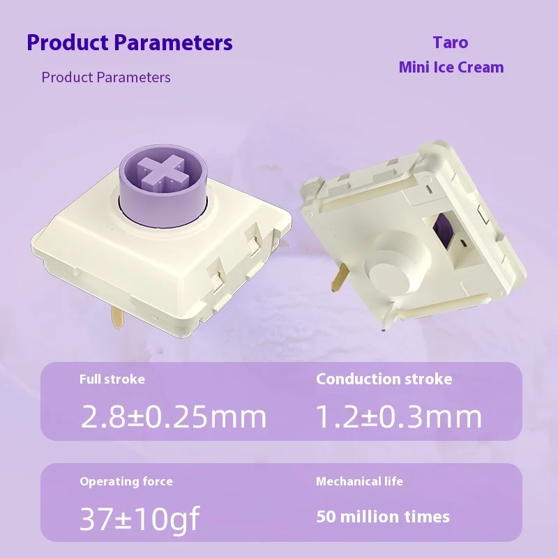 Kailh Low Profile toetsenbordschakelaar Alle POM Snelle bediening Lichtgewicht veren Ijs Taro-schakelaar MINI Hitbox-accessoires