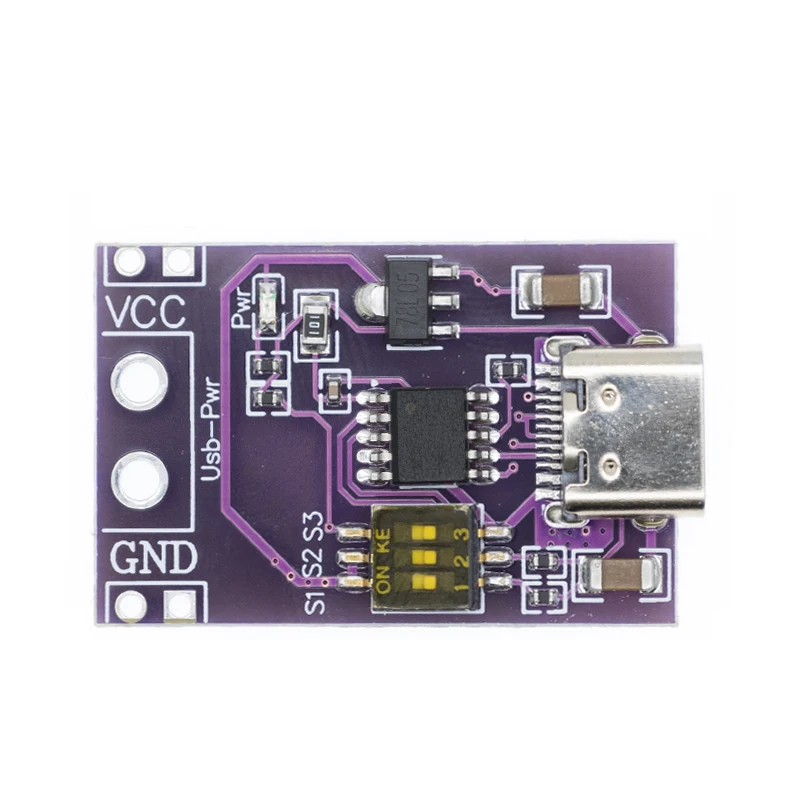 Typ-C QC AFC PD2.0 PD3.0 do DC sfałszowane oszustwo szybkie ładowanie wyzwalacza sondowania wykrywacz USB-PD zasilacz do notebooka zmiany moduł