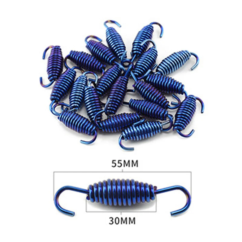 Ganchos de resorte de escape universales para motocicleta, acero inoxidable, delantero, nuevo