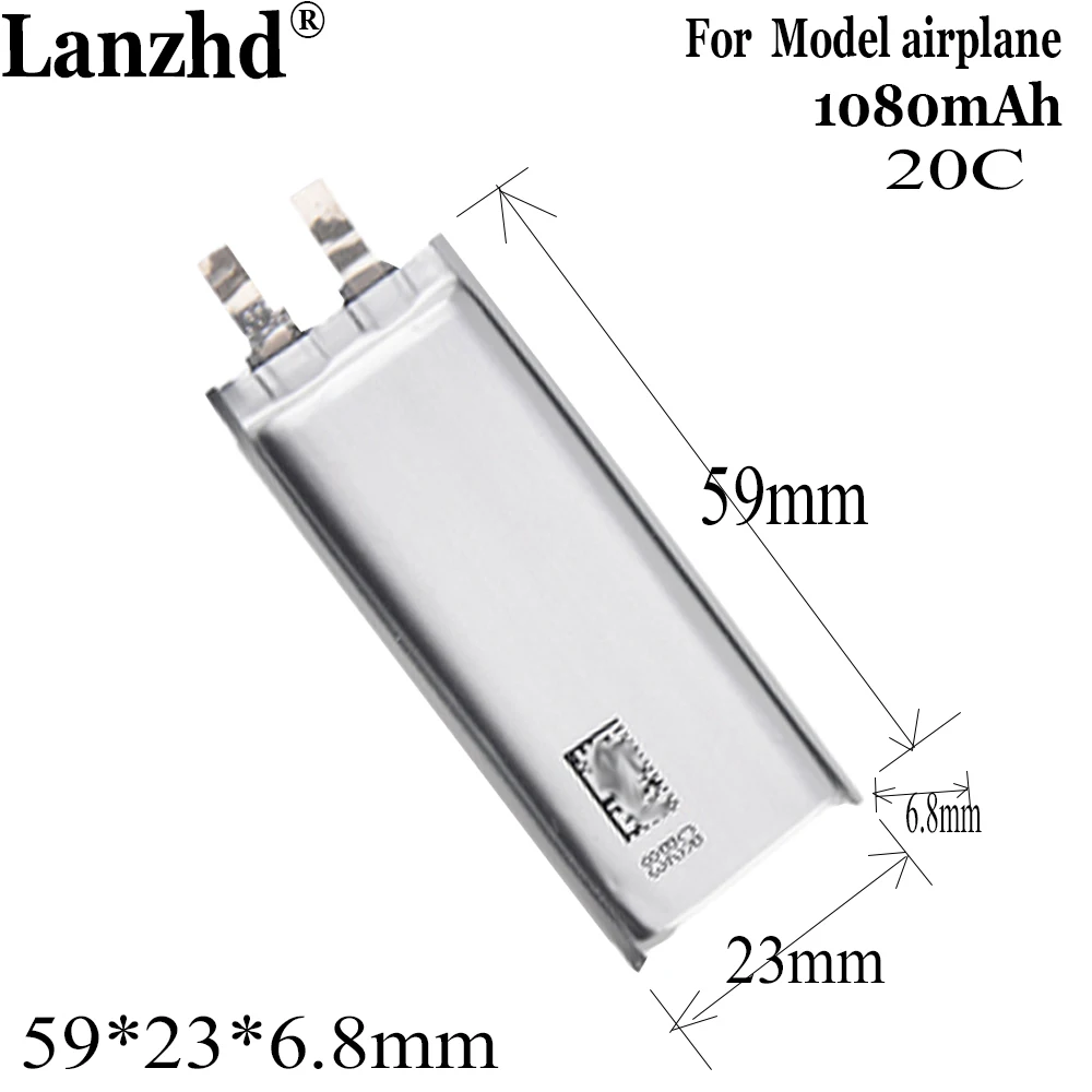 2024 NEW 3.85V 1080mah Lipo Battery Cell For Mavic Air battery repair DIY 2S 3S 4S 6S material aircraft model 59*23*6.8mm 682359