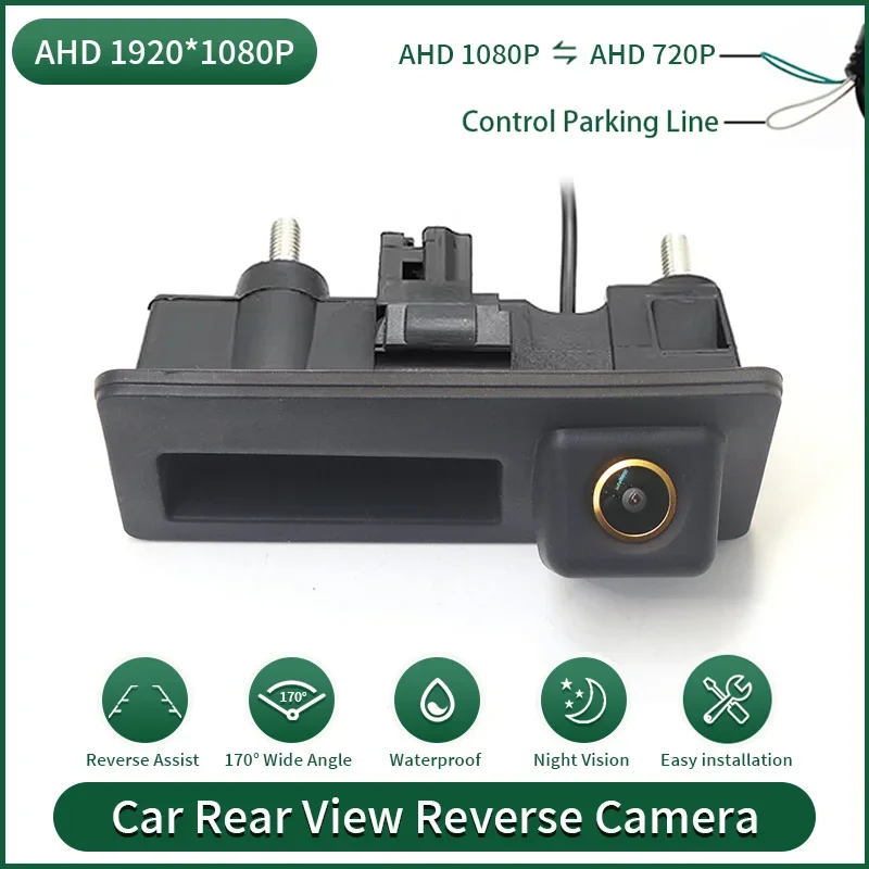 

Waterproof 170 Degree 1080P Vehicle Rear View Camera for VW Volkswagen Golf Passat B7 B6 Tiguan Jetta MK6 Audi A3 A4 A5 Q5 A6