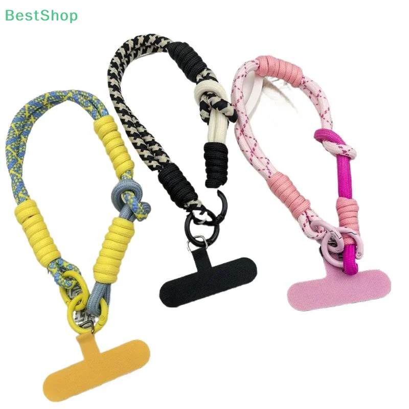 

1 шт., универсальный тканый веревочный ремешок для мобильного телефона, аксессуар «сделай сам», кулон, креативный и великолепный цветной комбинированный браслет с героями мультфильмов