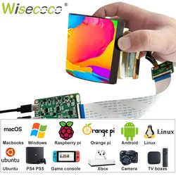 Wisecoco 6 Inch OLED Flexible Display 2880x1440 2K IPS AM-OLED Bendable Screen Panel 60Hz Landscape By Default Driver Board