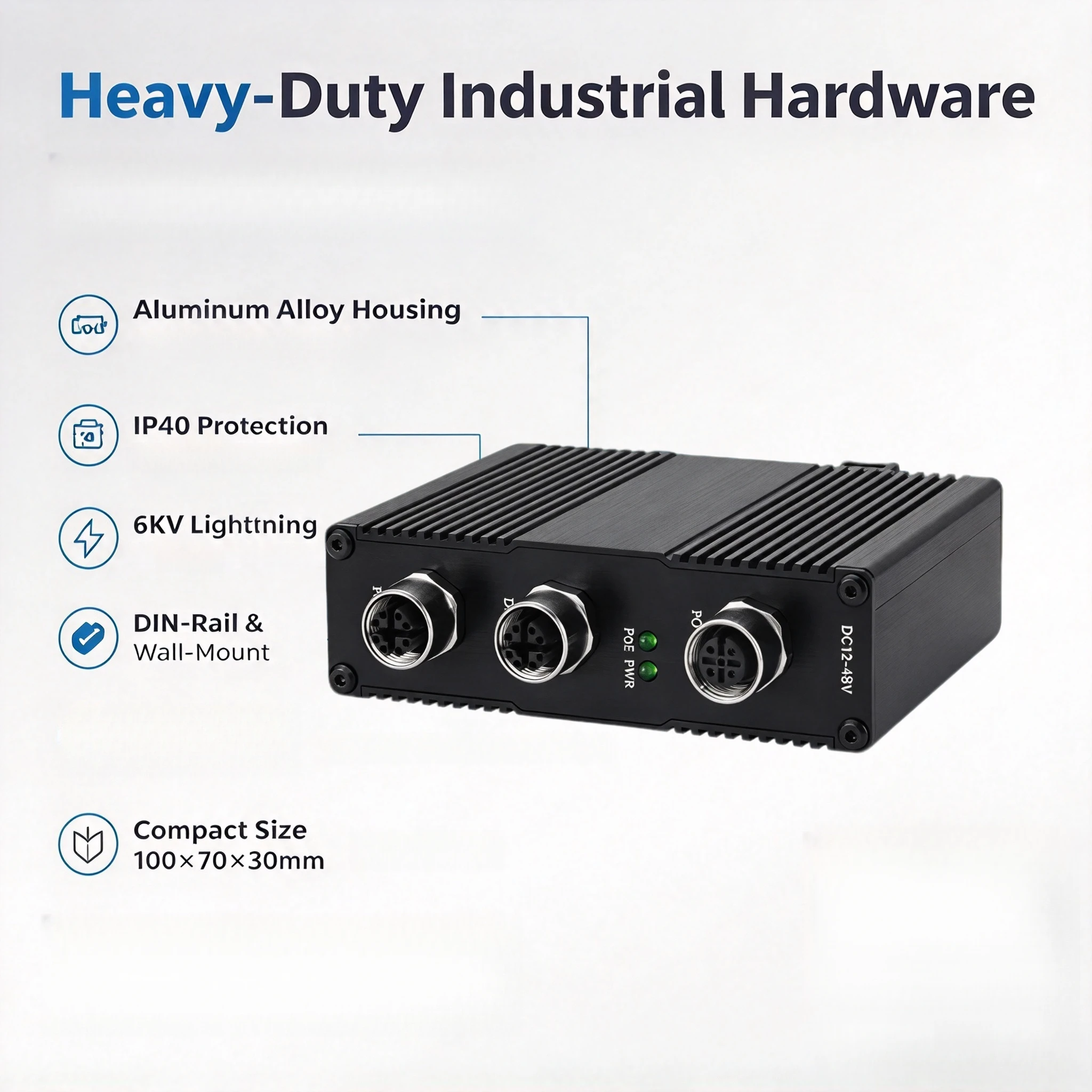산업용 M12 PoE 인젝터, 30W/60W/90W 기 - Poe Injector Gigabit 30W 리뷰 및 가격