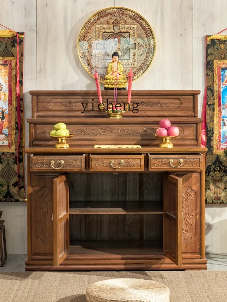 

FY table Buddhist platform household solid wood incense table